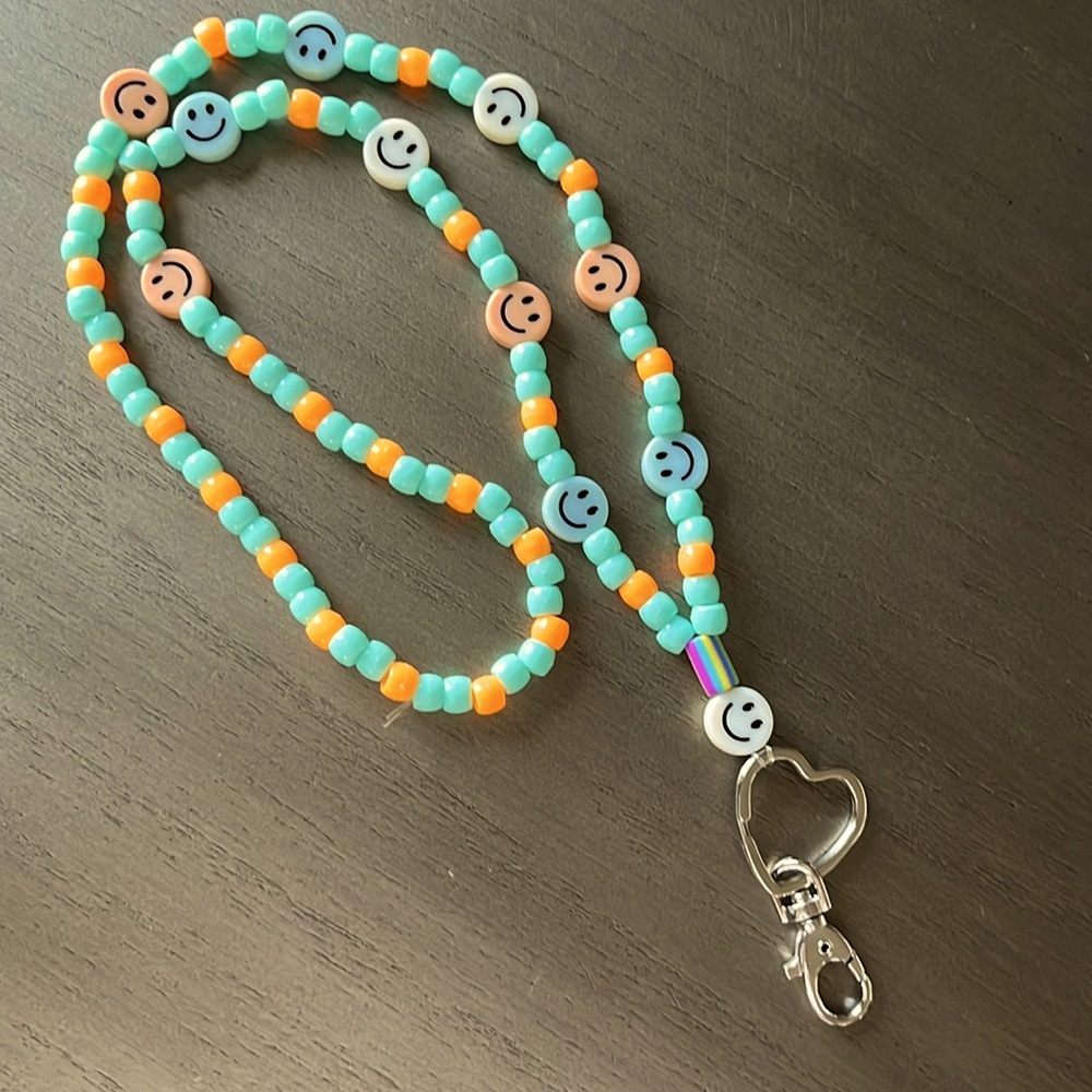 Beaded Teacher Key Lanyard